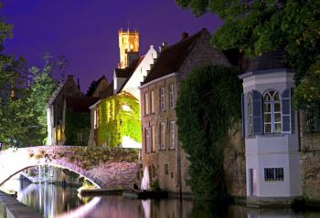 Bruges at night. Photo by Dreamstime/TNS