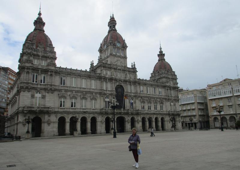 View of María Pita Square in A Coruña.
