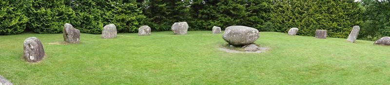 The stone circle in Kenmare, across from our B&B, Rockcrest House.