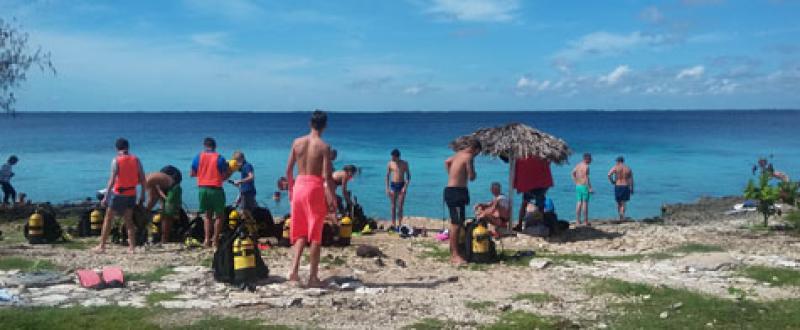 Beachfront at Playa Pesquero Resort in Holguín Province, eastern Cuba.