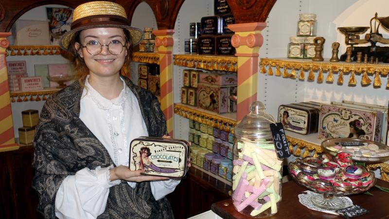 The old-time sweet shop in York's Castle Museum. Photo by Rick Steves.